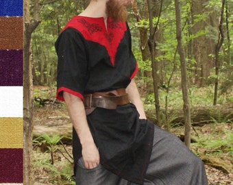 NORTHANN Tunic celtic by Val'Rök costume LARP medieval celtic linen cotton