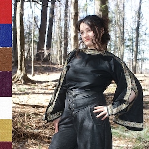 GLADUSS Tunic Long Sleeves  by Val'Rök Antiquity Gladiator roman greek costume LARP medieval celtic linen cotton