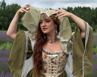 Pétale Cloak for fairy by Val'Rök renfair larp faerie Petal cape
