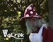 MUSHY MAJLINE Pointy Hat by Val'Rök faerie mushroom Wicca Witch LARP Wizard Mage Goth cottagecore