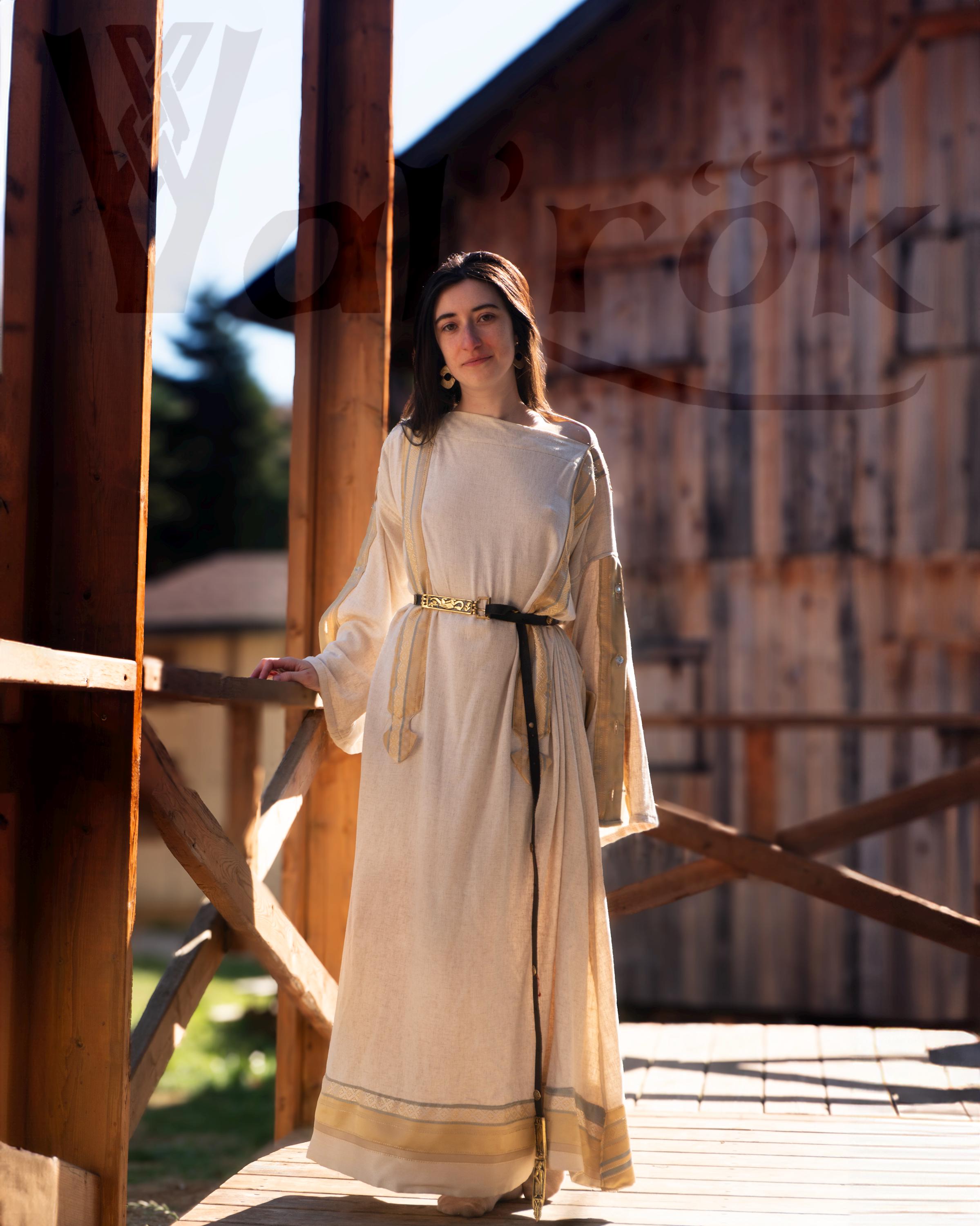 byzantine dress Ulla Johnson Byzantine Handpainted Silk Gown