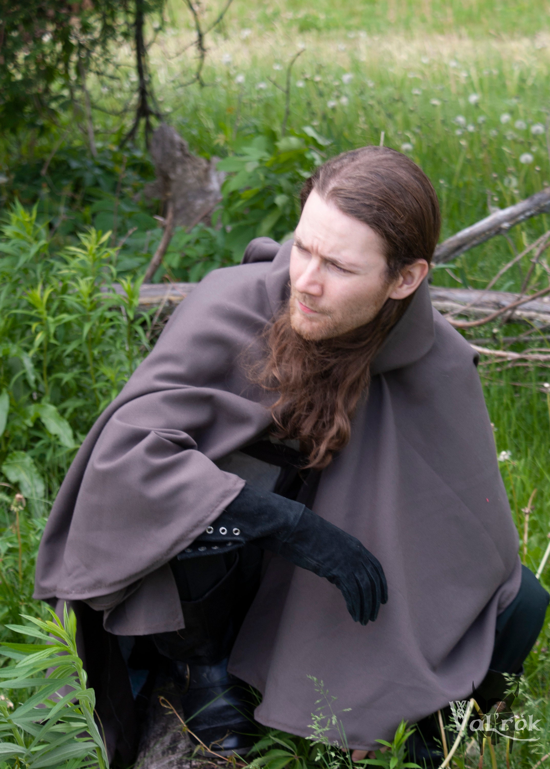 Rogue Cloak by Val'rök Man Hooded Cape Black Hood LARP Etsy Canada