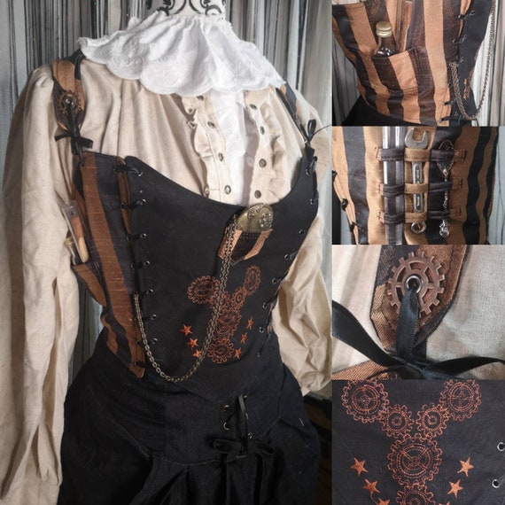 COURTIER Edition STEAMPUNK Bustier Without Boning by Val'rök