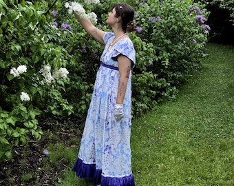 Lady Blossom Regency Dress  by Val'Rök Jane Austen Cottage LARP