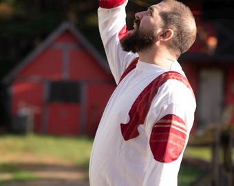 Tunic or Dress ''Coptish'' brocade version  by Val'Rök in linen Coptic byzantine LARP