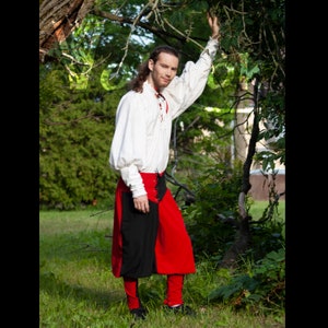 EDWARR Chemise par Val'Rök costume Médiéval lin cotton pirate gothique victorien vampire image 9