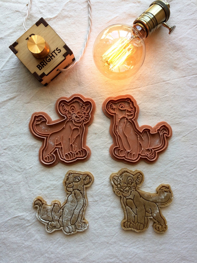 Ensemble D Emporte Piece De Roi De Lion Simba Et Nala Etsy