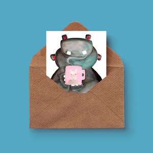 Huele el café - Tarjeta de felicitación