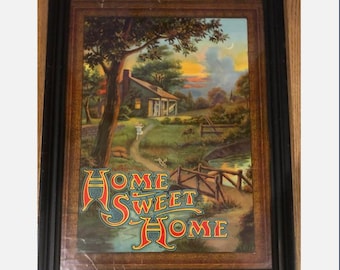 Chromolithograph “Home Sweet Home” 1900’s