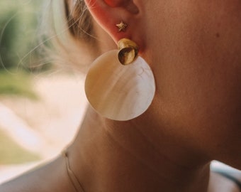 Mother of Pearl Shell Earrings