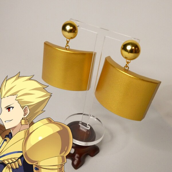 Gilgamesh servant Gold Earrings Fate Grand Order Fate Stay Night Fate Zero Cosplay Prop Nerd Gift