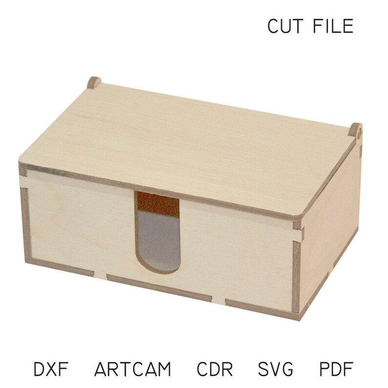 DXF files for laser Business card holder John Vector Etsy