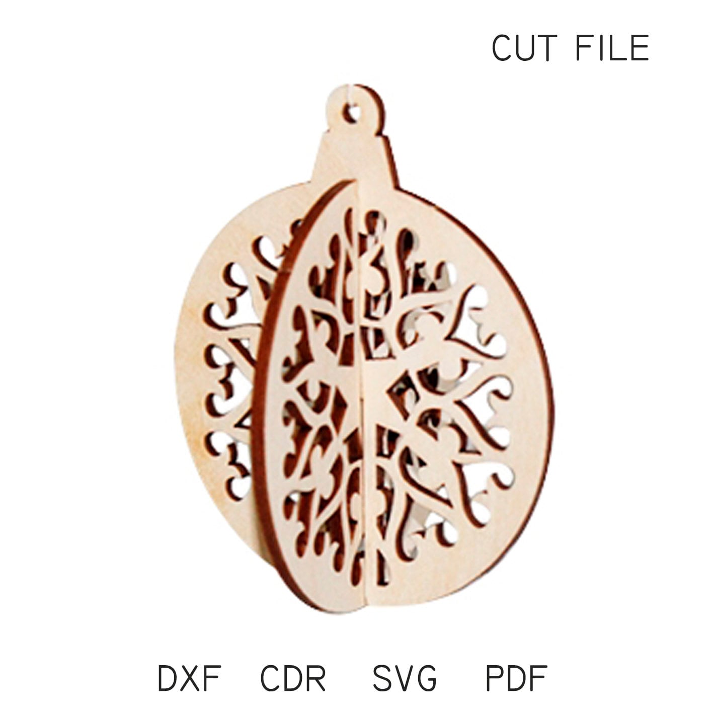 DXF files for laser Christmas decoration Etsy
