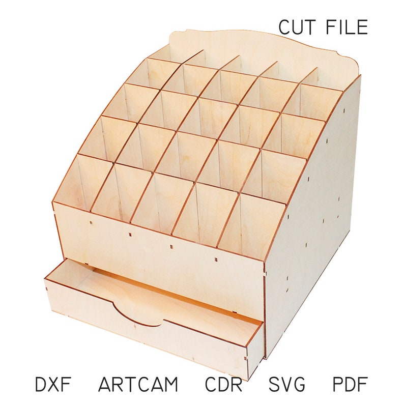 DXF files for laser Desk organizer Inspiration Vector Etsy