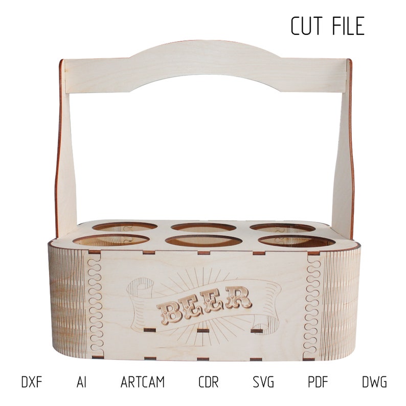 Download Laser Cut Pattern Beer holder boxsvg Filesscroll saw | Etsy Download Laser Cut Pattern Beer holder boxsvg Filesscroll saw | Etsy