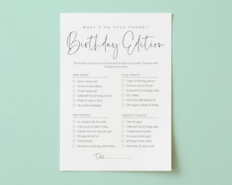 Juego de "¿Qué hay en tu teléfono?", Juego de "¿Qué hay en tu celular?", Juego de fiesta de cumpleaños, Juego de boda, Juego de despedida de soltera, Idea para despedida de soltera