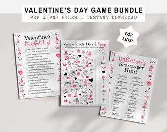 Lot de jeux Saint-Valentin (pour les enfants)