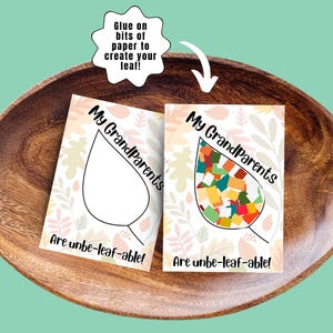 Manualidades para el Día de los Abuelos, Tarjeta para el Día de los Abuelos, Actividad Escolar, Manualidades para el Día de los Abuelos para Niños, Regalo para los Abuelos, Cortar y Pegar
