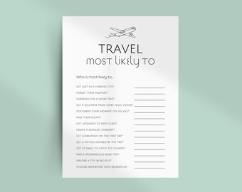 Most Likely To . Most Likely To Game (Travel Edition)