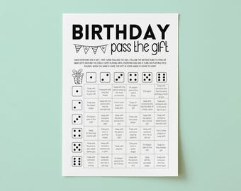 Birthday Gift Exchange Dice Game, Birthday Party Games, Gift Exchange Rules, Group Party Games, Sleepover Games, Slumber Party Ideas