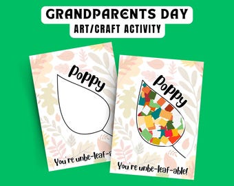 Printable Grandparents Day Color in Card, Grandparents Day Craft ...