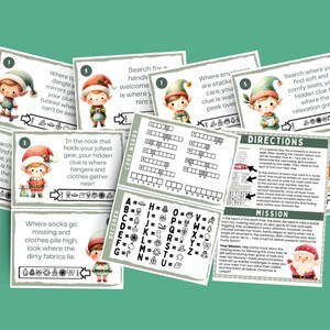 Christmas Scavenger Hunt, Christmas Elf Scavenger Hunt, Elf Scavenger ...