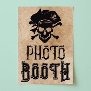 Pirate Party Decorations - Themed Photo Booth Sign