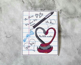 Revenged Love Da Bao Doodles Matte Vinyl Sticker