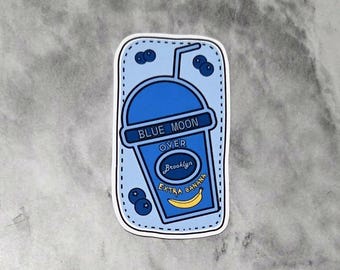 Heated Rivalry Blue Moon Smoothie Matte Vinyl Sticker
