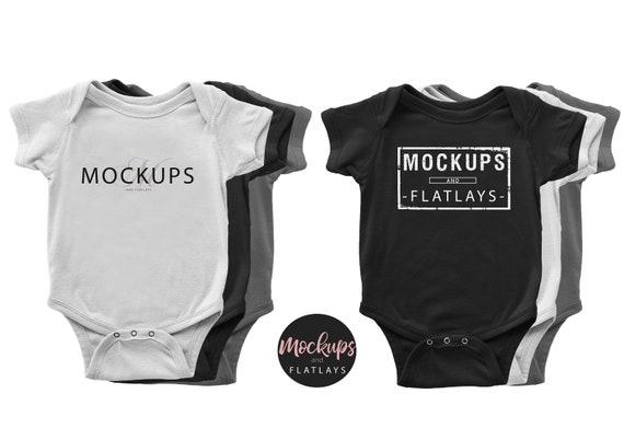 Infant Baby Onesie Duo Of Trio Grey