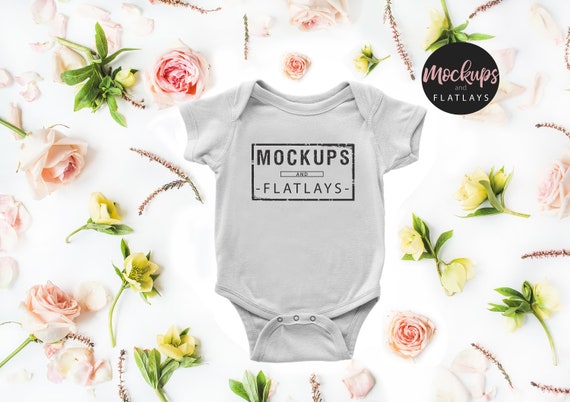 Infant Baby Onesie White Rabbit Skins