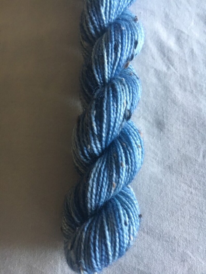 Hand dyed sock fingering weight Rustic mini skein set 100g 5 x 20g Bluefaced Leicester BFL Donegal Nep