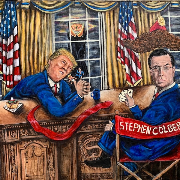 Stephen Colbert and the Trump Towers