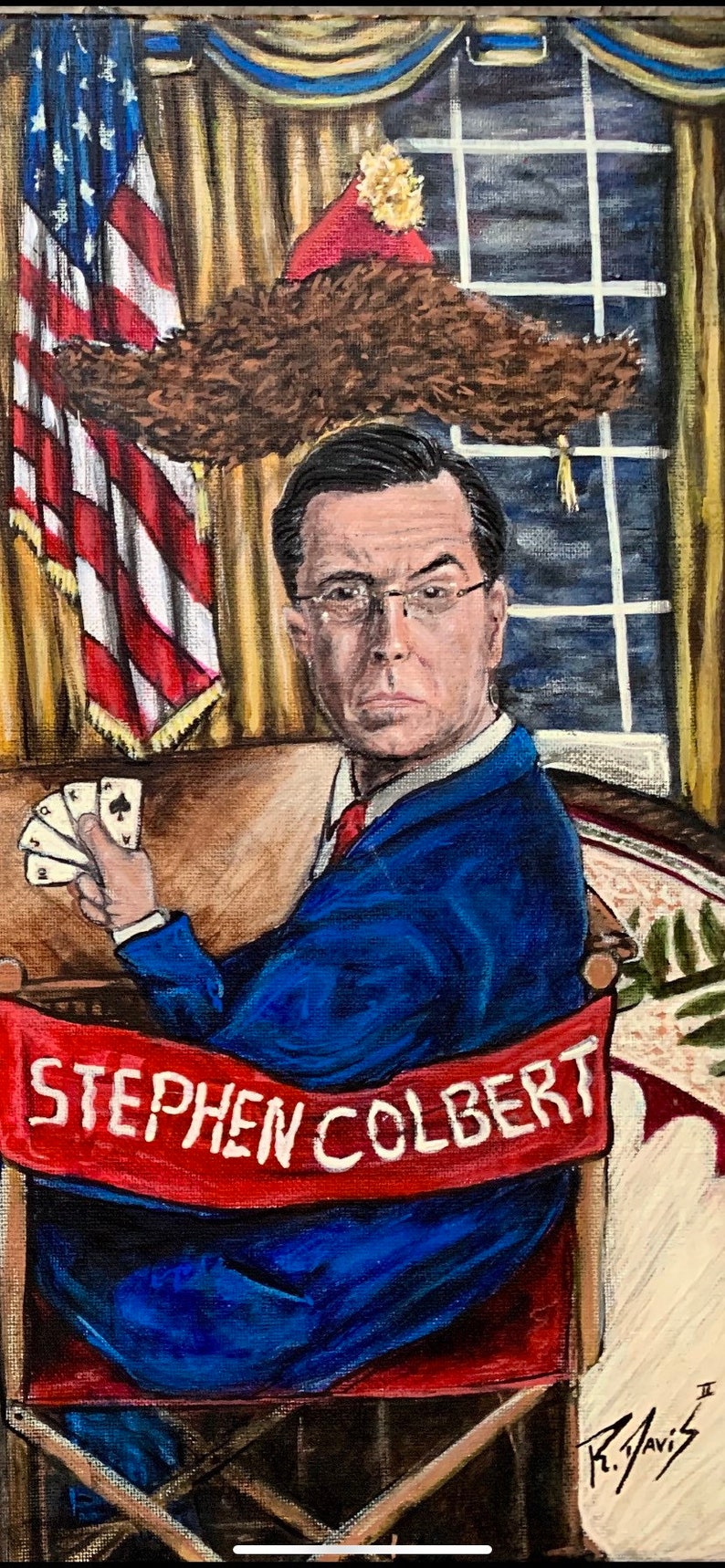 Colbert Flag Stephen Colbert and the Trump Towers - Etsy