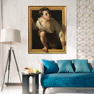Escaping Criticism by Pere Borrell Del Caso 1874 Spanish painter Canvas Print Iconic Reproduction Portrait Vintage framed poster for home