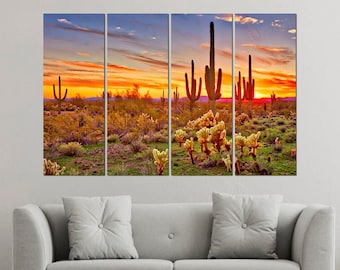 Arizona Wall Art Sedona Canvas Print Sonoran Desert Scenic Landscape Multiple Sizes Wrapped Canvas on Wooden Frame