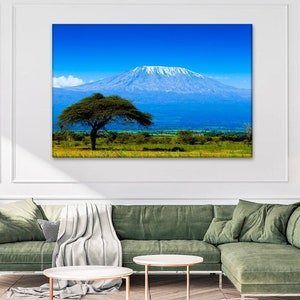Kilimanjaro Mount Print Afrikanische Savanne Wanddekor Afrika Dekor Wandbehang Safari Landschaft Wandkunst Tansania Kenia Fotografie
