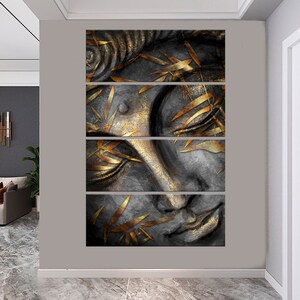 Buddha Spiritual Wall Art Buddhism Religion Zen Canvas Painting ...