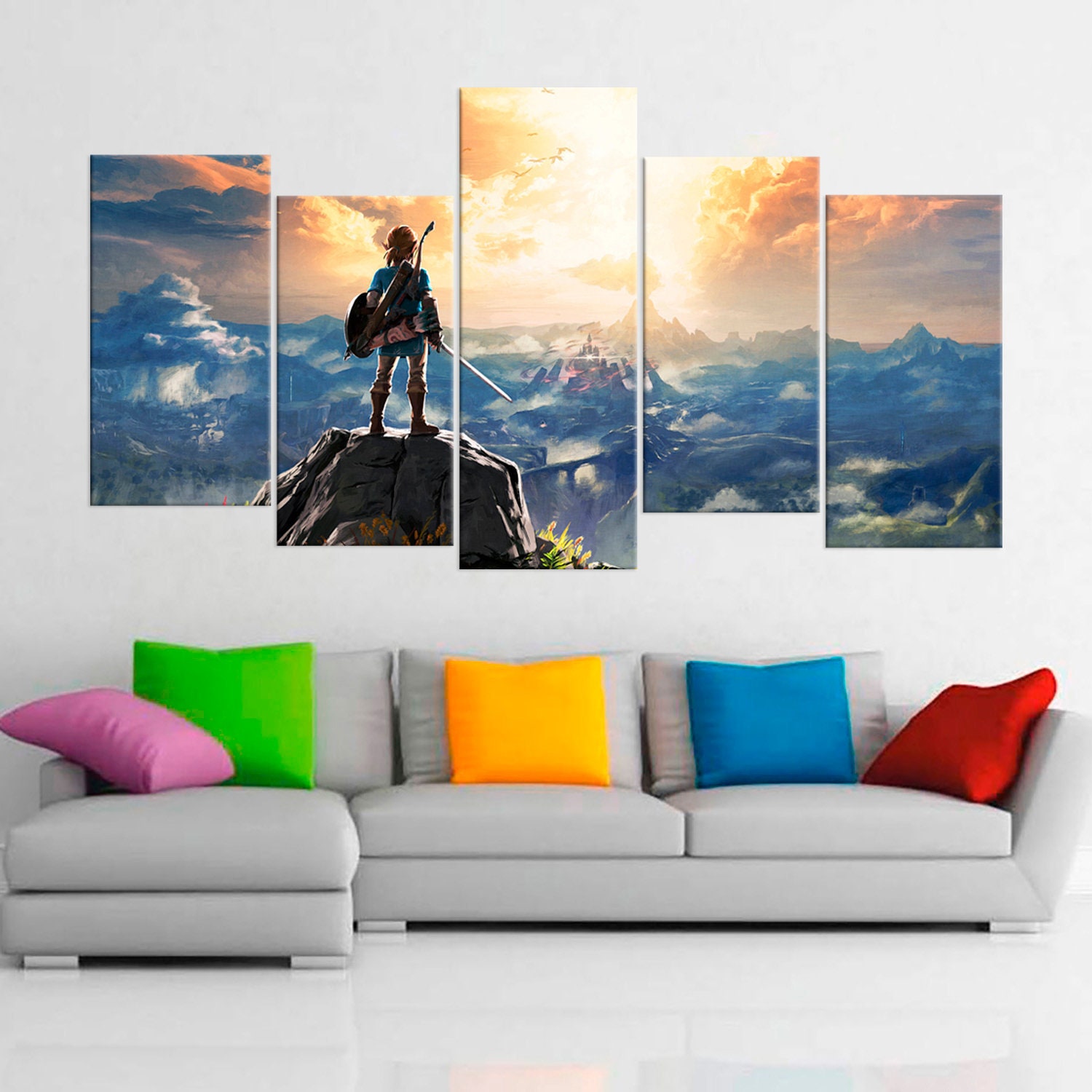 Playroom Wall Art Zelda Wall Art Game Character Wall Hanging Etsy UK