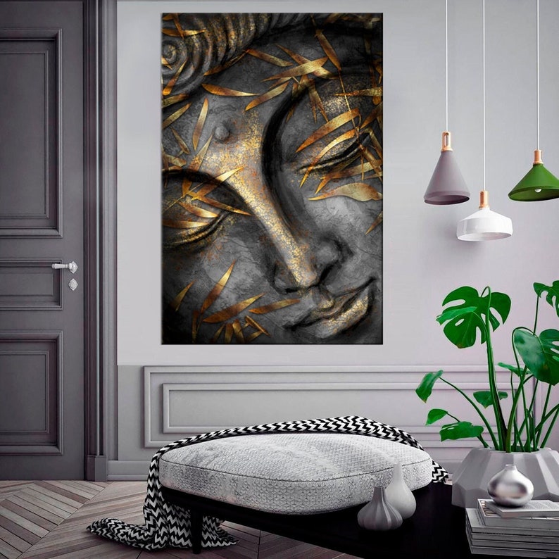 Buddha Spiritual Wall Art Buddhism Religion Zen Canvas Painting ...