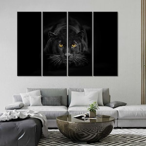 Black Panther Wall Art Painting the Picture Print on Canvas Animal ...