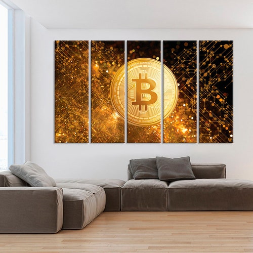 Trading Crypto Poster - Bitcoin Wall outlet Decor - Crypto Currency Office Decor - Modern Wall Art Motivational - Framed Canvas Doge Cardano