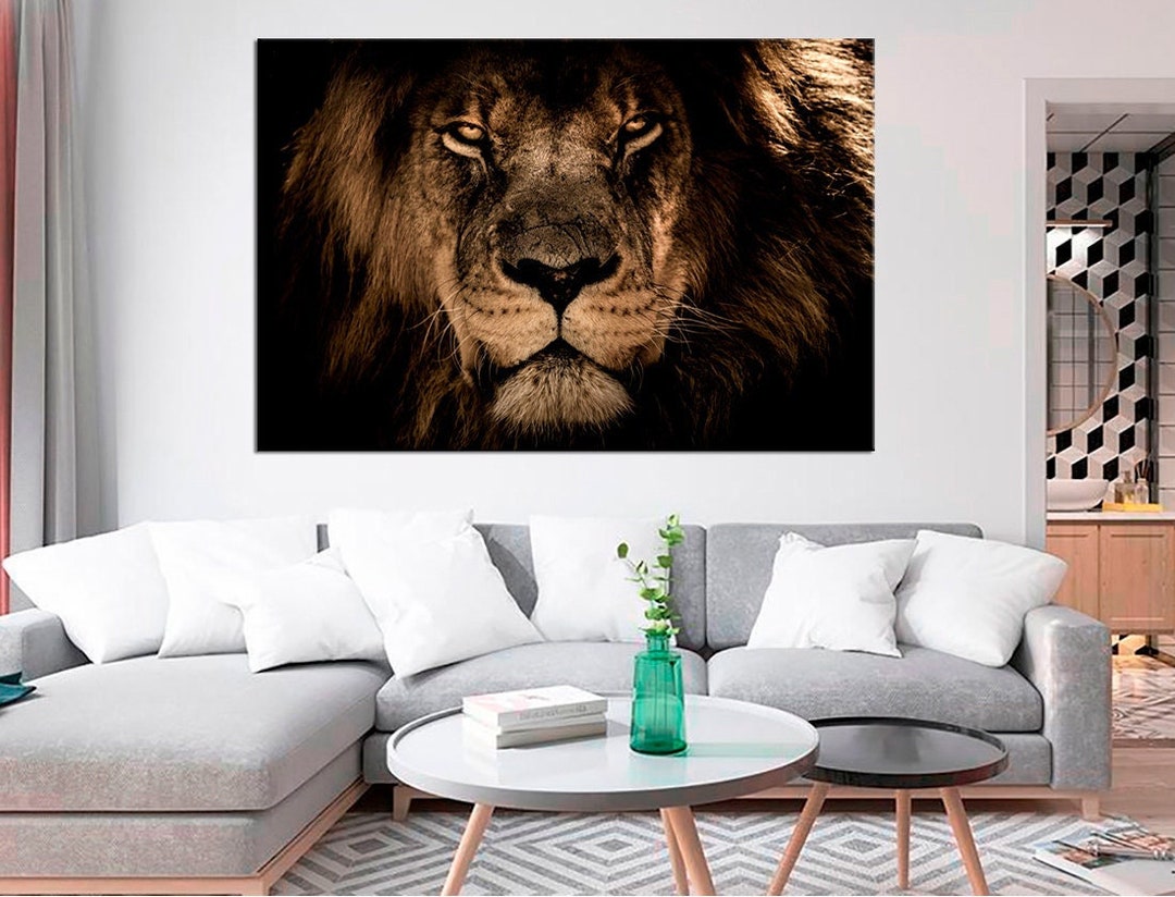 Impresión Sobre Lienzo Ciervos 1, Poliéster, Naranja, EPIKASA | Leroy