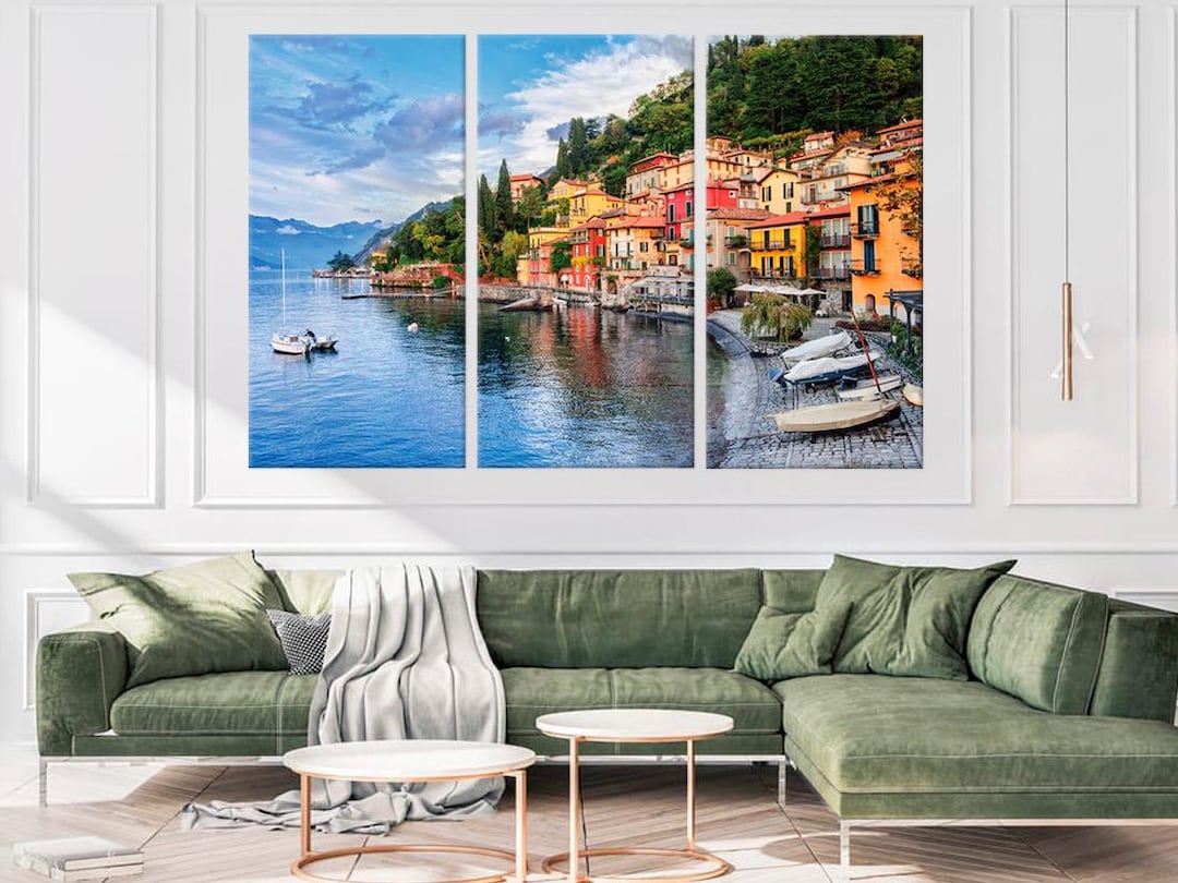 Lake Como Italy Wall Art Europe Scenery Wall Decor Italian Landscape ...