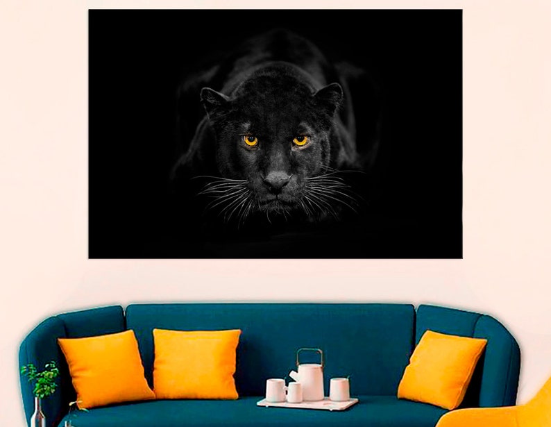 Black Panther Wall Art Painting The Picture Print On Canvas | Etsy