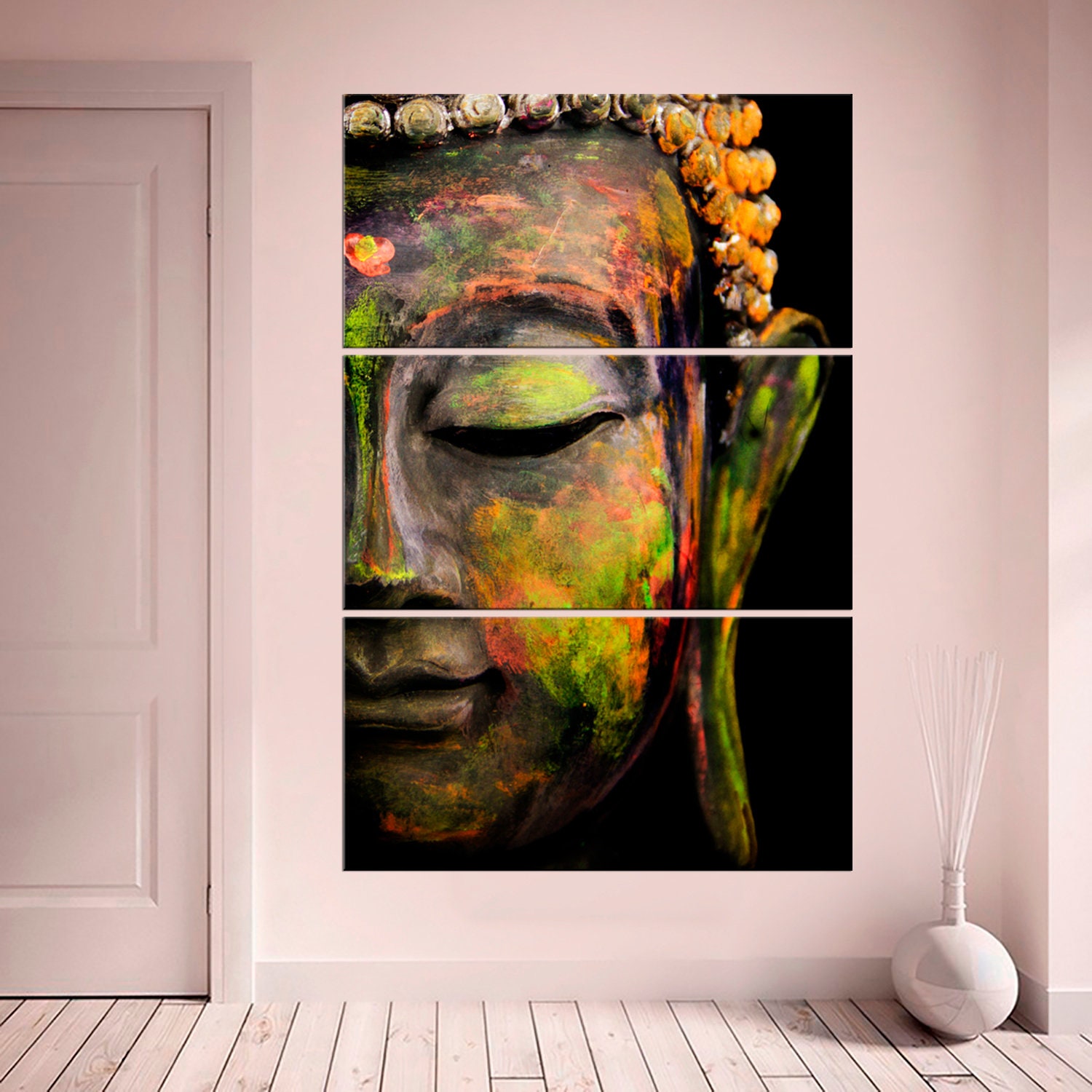 Buddha Spiritual Wall Art Zen Canvas Painting Meditation | Etsy