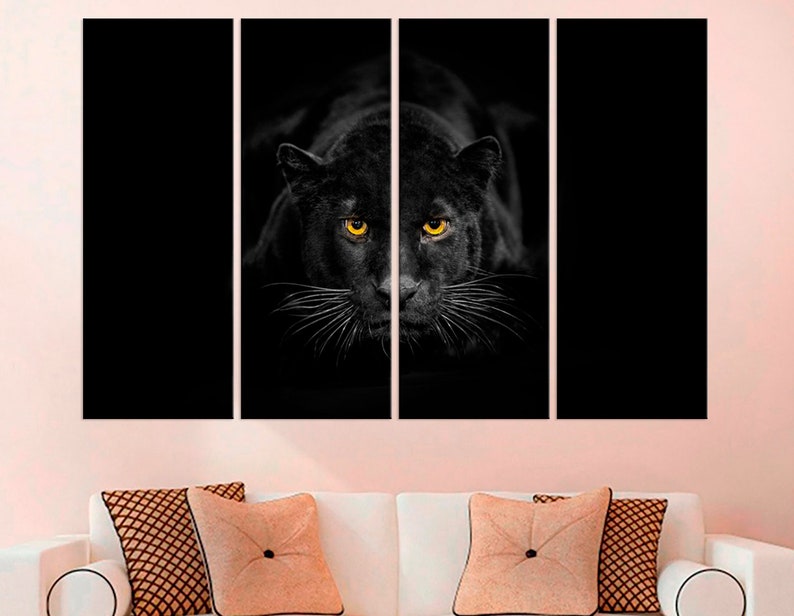 Black Panther Wall Art Painting the Picture Print on Canvas | Etsy