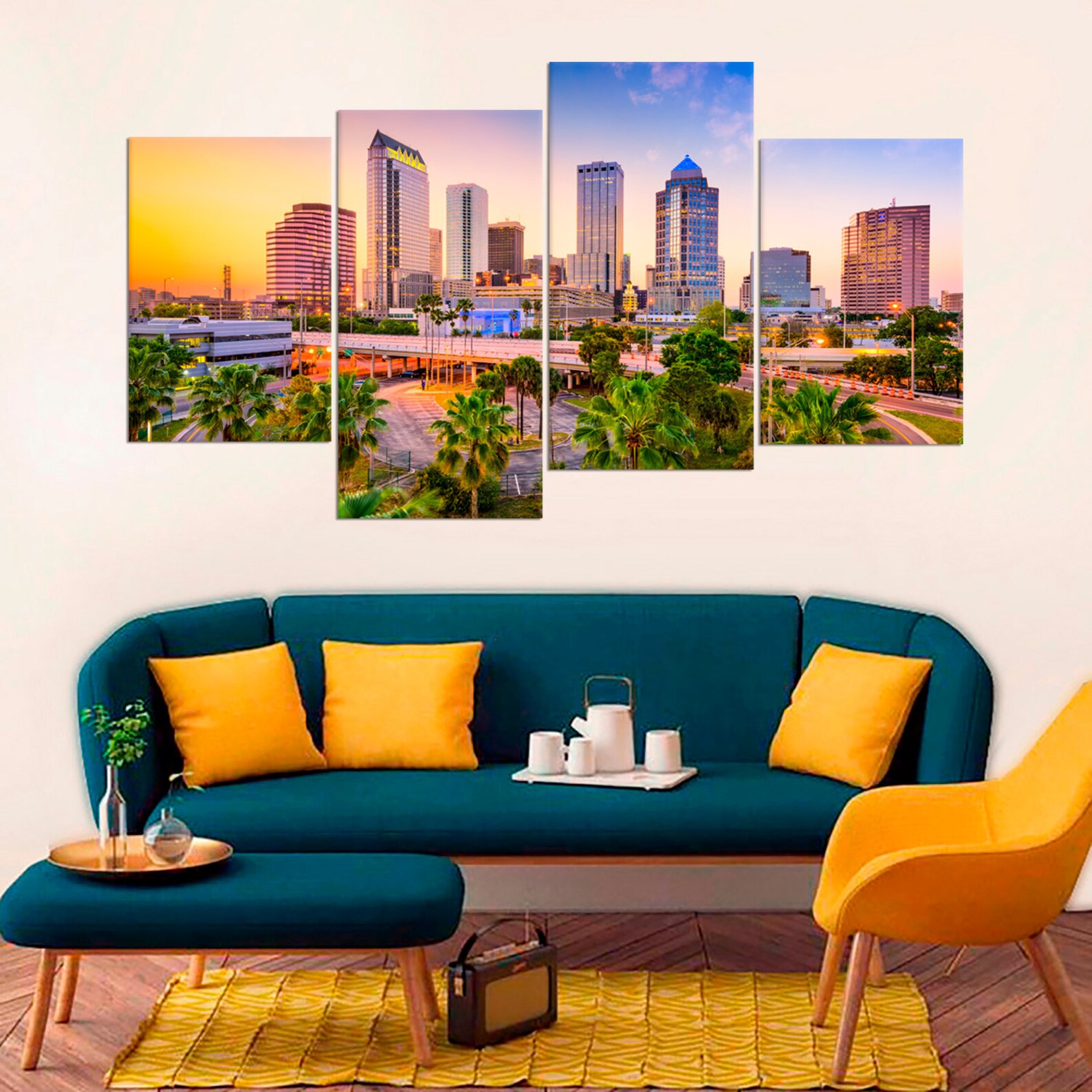 Tampa City Florida Photo USA Downtown Home Decor Art Print Etsy