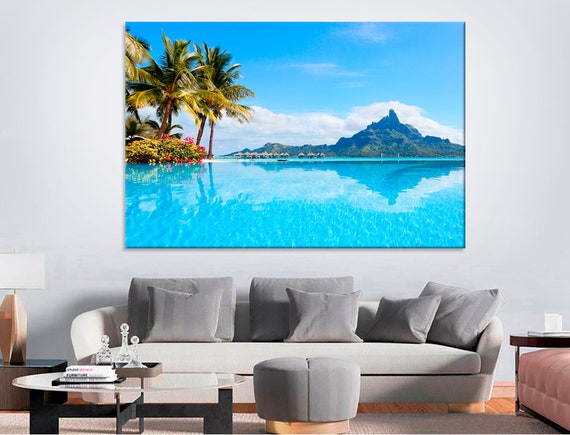 Wall Art Canvas Picture Print Amazing Bora Bora Tropical Landscape 2.1 