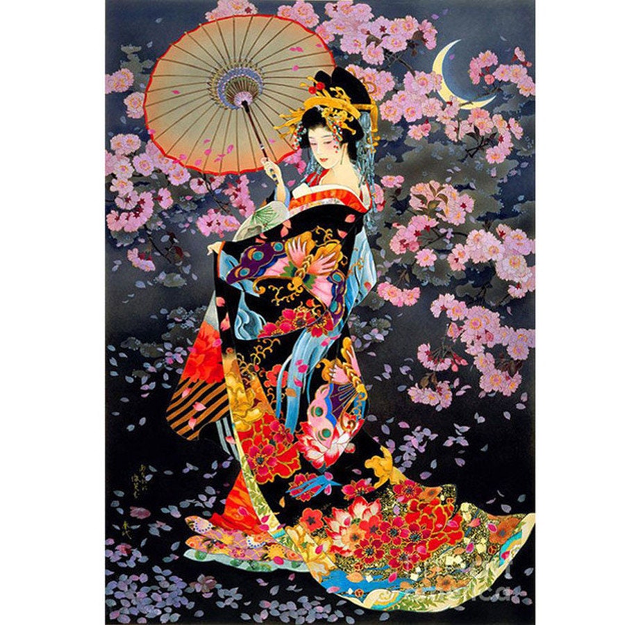 sequin art geisha girl Men made to cum pics